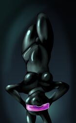 2026 absurd_res anthro artist_name belle_the_bunny_(curiouspuparts) bent_legs bondage bound breasts bulge clothing curiouspuparts detailed_bulge digital_drawing_(artwork) digital_media_(artwork) drone dronesuit dronification full-length_portrait genital_outline glistening glistening_body gradient_background gynomorph hands_behind_head handwear hi_res hypnosis hypnotic_visor intersex lagomorph latex latex_clothing latex_handwear latex_skinsuit leporid looking_at_viewer lying mammal mind_control on_back penis_outline portrait rabbit reflection shaded simple_background skinsuit solo submissive text thick_thighs three-quarter_portrait tight_clothing trans_(lore) trans_woman_(lore) visor watermark