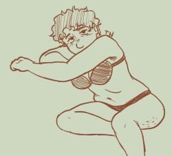 1female 1girls 2025 2d 2d_(artwork) 2d_artwork armpit_hair armpits bikini breasts comedy_central female looking_at_viewer midriff milf pixie_cut sharon_marsh sitting south_park tagme thigh_hair tired tired_expression tired_eyes tired_look toaster_nug watermark