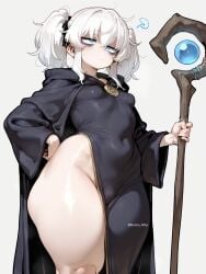 1girls ai_generated big_ass blue_eyes bubble_ass bubble_butt commission curvy_female curvy_figure dark_souls dungeons_and_dragons elden_ring hand_on_hip lily_buns mage magic_user magical_girl oatmealdood oblivion oc original pale-skinned_female shortstack skyrim small_breasts solo_female solo_focus staff the_elder_scrolls thick_ass thick_hips thick_legs thick_thighs tight_clothing tight_fit voluptuous_female white_hair