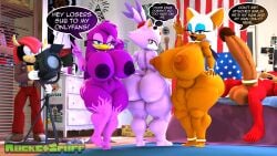 16:9 3d_(artwork) 4k absurd_res accessory anthro armadillo ass avian balls bat bedroom_eyes big_balls big_breasts big_butt big_penis bird blaze_the_cat bracelet breasts choker claws closed_eyes clothed clothed_male clothing cock_ring digital_media_(artwork) domestic_cat ear_piercing ear_ring echidna english_text felid feline felis female genitals gesture gold_(metal) gold_anklet gold_bracelet gold_choker gold_jewelry gold_necklace group hand_gesture head_tuft hi_res hirundinid hoop_ear_ring huge_balls huge_breasts huge_butt huge_cock huge_thighs hyper hyper_genitalia hyper_penis jewelry knuckles_the_echidna lips looking_at_viewer making_porn male mammal mighty_the_armadillo monotreme narrowed_eyes necklace nude nude_female nude_male oscine passerine penis penis_accessory penis_jewelry piercing recording ring_piercing rocketspuff rouge_the_bat seductive sega sleeping smile smiling_at_viewer sonic_(series) sonic_riders sonic_the_hedgehog_(series) speech_bubble spotlight swallow_(bird) talking_to_viewer text thick_lips thick_thighs toe_claws tuft v_sign wave_the_swallow widescreen xenarthran