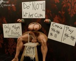 3d 3d_(artwork) big_breasts big_muscles big_nipples big_penis big_thighs blender brn0 cum cum_drip edging excessive_cum futa_focus futa_only futanari glory_hole glory_wall green_nail_polish large_balls large_breasts large_penis large_testicles large_thighs marvel marvel_rivals orgasm_denial painted_fingernails painted_nails rogue_(marvel_rivals) rogue_(savage_land) ruined_orgasm self_upload tagme veins veiny veiny_penis watermark