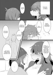 before_sex breasts deltarune dialogue dialogue_bubble doujinshi english_text imagining kris_(deltarune) marriage page_8 ss_komu susie_(deltarune) translated