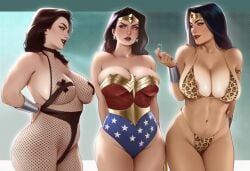 3girls ai_generated amazon big_ass big_breasts big_thighs bikini black_hair breasts curvaceous curvy curvy_figure dark_hair dc dc_comics demigod demigoddess diana_of_themyscira diana_prince digital_media_(artwork) female fishnet_clothing fishnets hips hourglass_figure huge_ass huge_breasts huge_thighs justice_league large_ass large_breasts large_thighs legs light-skinned_female light_skin mature mature_female phophopho slim_waist themysciran thick thick_hips thick_legs thick_thighs thighs voluptuous waist wide_hips wide_thighs wonder_woman wonder_woman_(series)