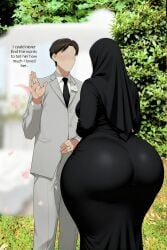 fat_ass halal large_ass large_butt married_couple muslim newly_married_couple small_waist thick_thighs wedding wide_hips