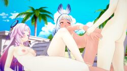 1boy 2girls aether_(genshin_impact) anal_sex citlali_(genshin_impact) female females ffm ffm_threesome genshin_impact hoyoverse koikatsu male mihoyo mualani_(genshin_impact) multiple_females multiple_girls sex straight straight_sex threesome