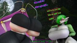 3d 3d_(artwork) anthro areolae big_breasts bom39 breasts bulging_breasts cleavage_overflow enormous_breasts gardevoir gigantic_breasts hips hyper_breasts maxoneton nun nun_outfit overflowing_breasts oversized_breasts pheromosa pokemon pokemon_(species) sfm source_filmmaker stick_bug thick_thighs thighs underboob