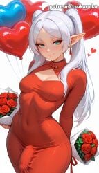 1futa 2026 ai_assisted ai_generated anime artist_name bouquet covered_navel explicit flower frieren frieren_beyond_journey's_end futanari green_flower hi_res high_quality high_resolution highres holding_bouquet holding_flower ovum patreon patreon_username penis pink_rose pointy_ears red_flower red_rose rose rose_petals sousou_no_frieren stable_diffusion tsukoneko valentine's_day valentines_day vase watermark