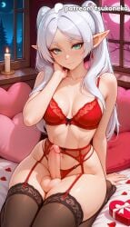 1futa 2026 ai_assisted ai_generated anime artist_name cock dick earrings explicit frieren frieren_beyond_journey's_end futanari garter_belt garter_straps hi_res high_quality high_resolution highres indoors jewelry large_penis night night_sky otoko_no_ko patreon patreon_username penis petals pillow pointy_ears red_panties sky sousou_no_frieren stable_diffusion testicles thighhighs tsukoneko uncensored valentine's_day valentines_day watermark window