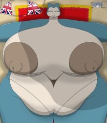 2026 bbw beach_towel big_breasts big_nipples bikini breasts british chilling chubby chubby_female closed_eyes deep_navel female female_snorlax laying_down micro_bikini naked naked_female navel nintendo nipples nude nude_female overweight overweight_female pokemon pokemon_(species) relaxing snorlax ssbbw