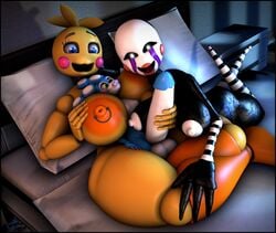 1boy 2girls 3d 3d_(artwork) animatronic animatronics areola areolae bed bedroom between_breasts big_areola big_balls big_breasts big_penis black_body black_skin blue_body blue_eyes blue_skin breasts bunny bunny_ears cheek_bulge cheek_poke cheek_spots cheeks chicken crossed_legs erect_nipples erection feathers five_nights_at_freddy's five_nights_at_freddy's_2 giantess glowing_eyes green_eyes group huge_breasts huge_cock hyper hyper_genitalia hyper_penis imminent_sex large_balls large_breasts large_penis laying_down laying_on_bed laying_on_breasts laying_on_stomach lipstick long_ears long_penis looking_at_another looking_at_penis looking_down macro marionette_(fnaf) mask nipple_piercing nipple_rings nipples pink_cheeks puffy_nipples puppet_(fnaf) rabbit rabbit_ears red_cheeks red_lips red_lipstick robot sfm sitting_on_person size_difference smile smiling smothering source_filmmaker straight thick_legs thick_penis thick_thighs thighs toy_bonnie_(fnaf) toy_chica_(fnaf) voluptuous white_body white_skin yellow_body yellow_skin zentaisfm