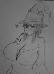 1girls alternate_breast_size big_breasts cleavage female female_focus female_only huge_breasts igdel kono_subarashii_sekai_ni_shukufuku_wo! megumin