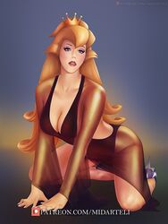 1girls artist_name blonde_female blonde_hair blue_eyes breasts busty crown digital_media_(artwork) digital_painting_(artwork) dragon's_lair female hairband hourglass_figure huge_breasts legs long_hair looking_at_viewer lower_body midarteli nipples pose princess princess_daphne solo thick thick_legs thick_thighs thighs upper_body video_game voluptuous