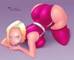 android 18 from dragon ball by mechglenn