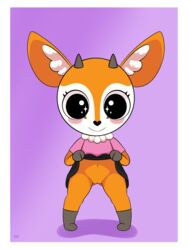 aggressive_retsuko aggretsuko antelope anthro black_bottomwear black_clothing black_skirt blush bottomwear bovid clothed clothing clothing_lift female fur gazelle genitals heart heart_nose hi_res konami_yung looking_at_viewer mammal multicolored_body multicolored_fur navel no_underwear orange_body orange_fur pink_clothing pink_shirt pink_topwear pussy sanrio shirt skirt skirt_lift small_horns smile smooth_skin solo sparkly_eyes topwear tsunoda tsunoda_(aggretsuko) white_body white_fur