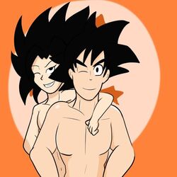 caulifla dragon_ball dragon_ball_super female_saiyan goku male nude nude_female nude_male saiyan son_goku soulyagami64 universe_6/universe_7 universe_6_girls