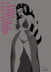 breasts fins homestuck ocdil pussy_hair the_condesce thick_lips thick_thighs visible_nipples