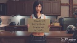 1girls 30_seconds 3d 720p animated anus ass big_ass big_breasts black_hair blender body_writing bouncing_ass bubble_butt female female_only final_fantasy final_fantasy_vii final_fantasy_vii_remake hairy hairy_pussy long_hair longer_than_30_seconds lvl3toaster milestone_celebration navel pixiewillow pubic_hair pussy red_eyes shinra_guard short_video skirt sound tifa_lockhart undressing video volkor