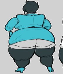 big_ass chubby fat gnausea homestuck jane_crocker thick_thighs