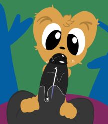 black_eyes brown_fur cute deepthroat fellatio femboy gay mark_m oral oral_sex penis saliva saliva_trail squirrel