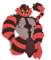 1boy akachionmain bara biceps big_penis claws erection furry gay huge_cock incineroar male male_only muscles muscular muscular_anthro muscular_male nipples pokémon_(species) pokemon pokemon_(game) pokemon_(species) tail teeth thighs