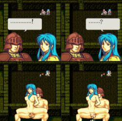 ! ... 1boy 1girls ? animated armor blue_hair cape crying cum cum_drip cum_dripping cum_in_pussy cum_inside defeat defeated defeated_heroine eirika_(fire_emblem) exposed exposed_breasts exposed_pussy faceless_male female fire_emblem fire_emblem:_the_sacred_stones gloves indoors male military naked night nintendo nude nude_female nude_male pixel_art princess rape raravista reverse_cowgirl_position royalty sex sleeping soldier straight tears thrusting vagina vaginal_penetration vaginal_sex wake_up