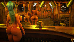 3d 3girls aero3dx ass bubble_ass bubble_butt busty female hips hourglass_figure legs light-skinned_female light_skin mirage3dx original original_character shiny shiny_skin thick_ass thick_legs thick_thighs thighs topless topless_female upper_body voluptuous wide_hips