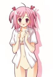 al_azif_(artist) blush bra breasts clothing mahou_sensei_negima! pussy sasaki_makie small_breasts tagme uncensored