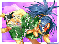 aozoraichi blue_hair ikari_warriors king_of_fighters leona_heidern snk straight tagme