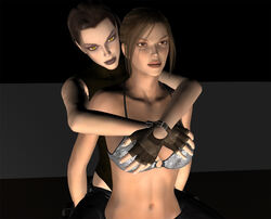 3d doppelganger doppelganger_(tomb_raider) female female_only human lara_croft lara_croft_(l.a.u.) multiple_females sasha2000dog tagme tomb_raider tomb_raider_(l.a.u.) yuri