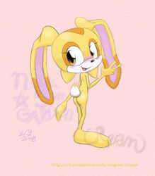 2008 ass color cream_the_rabbit female female_only fur furry huge_eyes huge_head looking_back nude rabbit sega solo sonic_(series) standing tagme toony