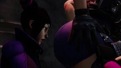 2girls 3d animated ass ass_shake ass_worship big_ass bouncing_ass bubble_ass bubble_butt chun-li eye_patch female female_only hands_on_ass huge_ass juri_han kishi muscular muscular_female no_sound pigtails police police_officer police_uniform policewoman street_fighter street_fighter_v tagme teasing thick thick_ass thick_legs thick_thighs twerking video yuri