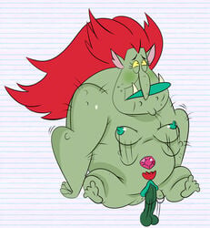 belly breasts disney female gem genitals green_body green_skin hi_res humanoid jodero ms._skullnick nipples not_furry penetration pubes pussy solo star_vs_the_forces_of_evil troll unseen_male_face vaginal_penetration