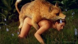 1animal 1girls 3d animal_genitalia animal_penis areolae ass brown_eyes brown_hair canine canine_penis closed_eyes diamond_dog doggy_style duo feral jill_valentine kneeling metal_gear_solid_v moaning moaning_in_pleasure mounting nipples nude nude_female orange_fur penetration penis pleasure_face pussy render resident_evil resteel sex sex_from_behind tagme url vaginal_penetration wolf zoophilia