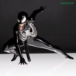 3d 3d_(artwork) absurd_res absurdres alien alien_genitalia alien_girl animal_genitalia animal_penis balls big_mouth black black_penis black_skin breast_out breasts dick equine_penis erection feet futa_only futa_sans_pussy futanari genitals girl horse_penis horsecock horsecock_futanari huge_breasts hyper hyper_penis long_nails long_penis long_tongue marvel no_humans penis penis_out photoshop pointy_nails pose posing saprod3d sharp_teeth she-venom uncensored venom_(marvel)