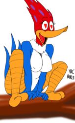 anthro big_breasts bird female horny vic_holle woodpecker woody_woodpecker