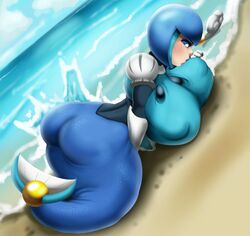 1girls ass beach big_ass big_breasts big_butt blue_eyes blush breasts butt dwn000 erect_nipples female female_only helmet hips huge_ass huge_breasts huge_butt humanoid kissing large_ass large_breasts large_butt looking_at_viewer lying lying_on_stomach mega_man mega_man(classic) mermaid nipple_bulge robot robot_girl robot_humanoid solo solo_female splash_woman thick thick_ass thick_mermaid_hips thick_thighs thighs wide_hips