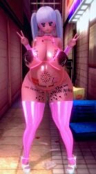 1girls 3d abortion_mark alley bandizone big_areola big_ass big_belly big_breasts big_eyes big_nipples body_writing brown_areola brown_nipples character_request chocker condom_wrapper copyright_request cum_in_mouth cum_in_pussy cum_inside cum_puddle dark_areola dark_nipples drolling earrings female_only gloves heart_symbol heels inverted_nipples koikatsu lactation latex latex_gloves latex_legwear legwear milk peace_sign pregnant pregnant_belly prostitution pubic_hair smile stockings thick_thighs used_condom white_hair