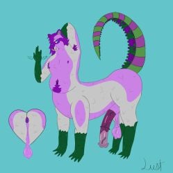 animal_genitalia animal_penis anus balls bodily_fluids body_hair equine_genitalia equine_penis gay genitals hi_res homosexual homosexual_male lustgatorcoon male male_focus male_only male_penetrated penis solo split_form sweat taur