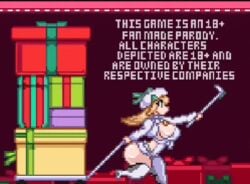 1girls animated bells big_boobs big_breasts blonde_hair boob_window boobs bouncing_ass bouncing_breasts bouncing_butt countmoxi gif gift goddess_of_victory:_nikke green_eyes happy looking_at_viewer pixel_art rupee_(nikke) rupee_(winter_shopper)_(nikke) selfie shaking_breasts text tits tits_bigger_than_head tits_focus white_body white_shirt