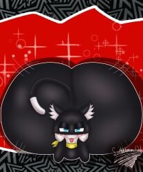 scribbleman123 atlus megami_tensei persona_(series) persona_5 sega morgana_(persona) 1boy butt big_butt butt_bigger_than_head ass big_ass ass_bigger_than_head ass_focus butt_focus facing_viewer big_butt_(male) cat cat_ears cat_tail catboy cat_humanoid fat_ass felid feline furry furry_male furry_only huge_ass huge_butt male male_only male_focus solo solo_focus solo_male tail ass_from_the_front blush blushing blushing_at_viewer blushing_male butt_bigger_than_torso butt_bigger_than_body butt_from_the_front butt_up head_in_hands lying lying_on_stomach