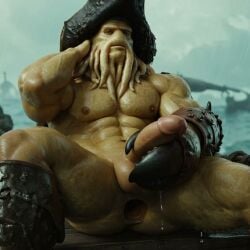 1boy abs ai_generated anal_gape animated balls bara barazoku claw davy_jones erection gape gaping gaping_anus green_body green_skin grok hat male masturbation muscles muscular muscular_male nipples nude pecs penile_penetration penis pirates_of_the_caribbean raining seductive sitting solo solo_male stable_diffusion tagme tentacle tentacle_beard video wet wet_body wet_skin