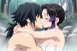 1boy 1girls ai_generated artist_request bare_skin big_breasts big_butt big_penis big_thighs black_hair blush blush_lines blushing breeding butterfly_hair_ornament closed_eyes completely_naked completely_nude couple couple_sex curvy curvy_body curvy_female curvy_figure deep_kiss deep_kissing demon_slayer drooling embrace embracing embracing_another embracing_during_sex embracing_each_other female female/female from_behind from_behind_position giving_in_to_pleasure giyushino grabbing hetero hetero_sex heterosexual heterosexual_sex holding holding_neck holding_partner holding_partner's_head kimetsu_no_yaiba kiss kiss_on_lips kissing kochou_shinobu looking_at_another looking_at_partner looking_pleasured love_making lovers loving_gaze loving_it making_love making_out male male/female male_on_female mating mouth_to_mouth muscular muscular_male naked naked_female naked_male nature nature_background nude nude_female nude_male onsen onsen_sex outdoor_sex outdoors outdoors_sex outside passionate passionate_couple passionate_kiss passionate_sex pleasure pleasure_face pleasured pleasured_face pleasured_female pleasured_male seductive_gaze smooth_skin staring staring_at_another staring_at_partner straight straight_sex tomioka_giyuu towel towel_around_waist wanting_fucked wanting_more