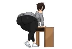 2026 aleana_(justchris) ass ass_bigger_than_head ass_cleavage ass_focus big_ass big_butt black_dress blue_jeans butt butt_bigger_than_head butt_crack butt_focus curvaceous curvy curvy_body curvy_female curvy_figure curvy_hips female female_focus female_only hands_on_hips hips_wider_than_shoulders huge_ass huge_butt justchris large_ass large_butt looking_at_viewer looking_back presenting presenting_ass presenting_hindquarters solo solo_female table thick_ass thick_thighs