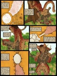 absurd_res anthro balls balls_deep belly big_belly canid canine canis cervical_penetration comic dialogue doggystyle domestic_cat dragon duo egg felid feline felis fellowwolf from_behind_position genitals herm hi_res hybrid impregnation_while_pregnant internal internal_vaginal intersex intersex/male landon_(fellowwolf) leopard male maleherm mammal mythological_creature mythological_scalie mythology ovum pantherine penetration penile_spines penis pregnant pregnant_anthro pregnant_intersex pregnant_male pregnant_maleherm pregnant_sex reverse_piledriver_position scalie scott_(redtint) sex size_difference stand_and_carry_position standing standing_sex wolf