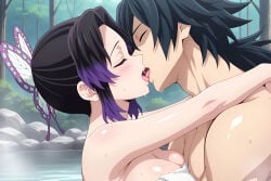 1boy 1girls ai_generated artist_request bare_skin big_breasts big_butt big_penis big_thighs black_hair blush blush_lines blushing breeding butterfly_hair_ornament closed_eyes completely_naked completely_nude couple couple_sex curvy curvy_body curvy_female curvy_figure deep_kiss deep_kissing demon_slayer drooling drooling_on_partner embrace embracing embracing_another embracing_during_sex embracing_each_other female female/female from_behind from_behind_position giving_in_to_pleasure giyushino grabbing hetero hetero_sex heterosexual heterosexual_sex holding holding_neck holding_partner holding_partner's_head kimetsu_no_yaiba kiss kiss_on_lips kissing kochou_shinobu looking_at_another looking_at_partner looking_pleasured love_making lovers loving_gaze loving_it making_love making_out male male/female male_on_female mating mouth_to_mouth muscular muscular_male naked naked_female naked_male nature nature_background nude nude_female nude_male onsen onsen_sex outdoor_sex outdoors outdoors_sex outside passionate passionate_couple passionate_kiss passionate_sex pleasure pleasure_face pleasured pleasured_face pleasured_female pleasured_male seductive_gaze smooth_skin staring staring_at_another staring_at_partner straight straight_sex tomioka_giyuu tongue tongue_kiss towel towel_around_waist wanting_fucked wanting_more