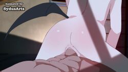 1boy 1girls after_anal after_sex anal animated anus ass ass_focus audible_creampie audible_ejaculation black_wings blue_archive butt_crack coinslot_pussy completely_nude cowgirl_position cum cum_fart cum_in_ass cum_in_pussy cum_inside demon_girl demon_wings ejaculation female gaping_anus highres innie_pussy innie_vulva light-skinned_female light_skin male moaning moaning_in_pleasure nakadashi nude nude_female onikata_kayoko orgasm penis projectile_cum projectile_cumdrip pull_out pussy reverse_cowgirl_position sex single_wing sound straddling straight sydus video wings