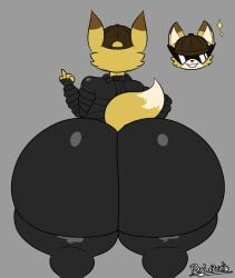 1boy anthro anthro_only ass ass_bigger_than_head ass_focus bad_boy big_ass big_butt bottom_heavy bottomless_male bubble_ass canid canine cap character_request digital_drawing_(artwork) digital_media_(artwork) disembodied_head fat_ass fox fox_ears fox_tail furry furry_female grey_background hi_res high_res huge_ass huge_butt oc original_character png raylopez request shortstack shortstack_femboy simple_background smile smiley_face star_(symbol) sunglasses two-tone_fur