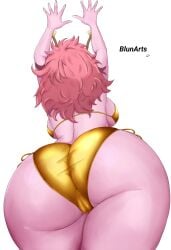 1girls ashido_mina_time-skip ass ass_focus ass_of_the_gods big_ass big_breasts blunarts boku_no_hero_academia breasts dress dumptruck_ass female female_focus female_only gold_bikini gold_swimsuit huge_ass large_ass long_hair mina_ashido mina_ashido_curvy_(meme) mina_ashido_time-skip my_hero_academia my_hero_academia_(finale) pink_body pink_hair post-timeskip solo spankable_ass thick_thighs thighs wide_hips
