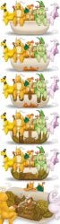 ampharos anthro anus areola bathtub black_eyes blue_eyes bodily_fluids breasts brown_eyes butt charizard charmeleon comic dragon dragonite drain_scat eyes_closed feces feces_in_ass female flygon generation_1_pokemon generation_2_pokemon generation_3_pokemon generation_6_pokemon genitals goodra green_body group half-closed_eyes hi_res holding_penis humanoid_genitalia humanoid_penis hyper_feces hyper_scat looking_down lying male male/female male/male multicolored_body mythological_creature mythological_scalie mythology narrowed_eyes nintendo nipples nude on_back orange_body penis pink_areola pink_nipples pokemon pokemon_(species) pooping pooping_together purple_body red_body red_eyes reptile scalie scat scatplay simple_background sitting sitting_on_bathtub sweat tail tan_body two_tone_body white_background wings x-ray_view yellow_body