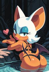 rouge the bat from sonic (series) by bonsoirdude